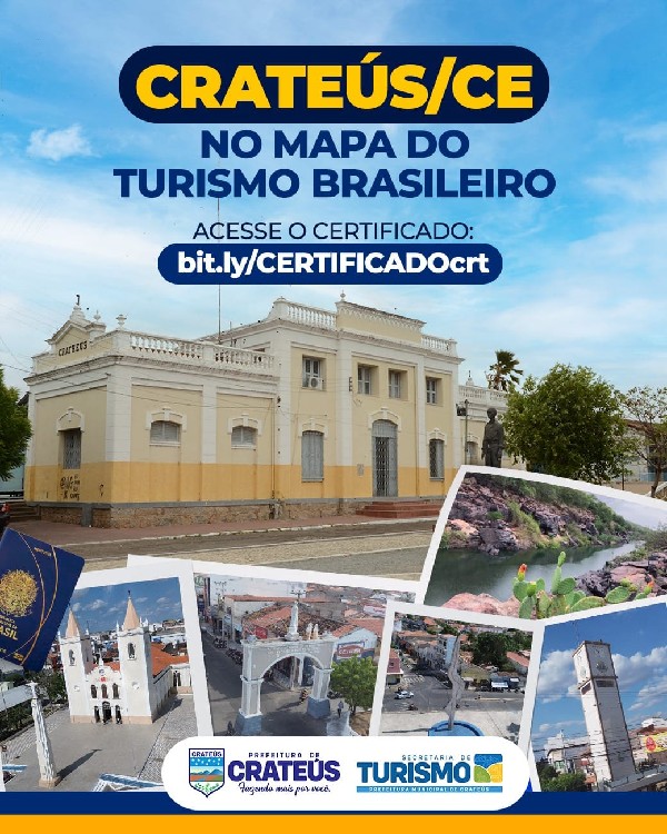CRATEÚS NA ROTA TURÍSTICA DO BRASIL - SECRETARIA DE TURISMO