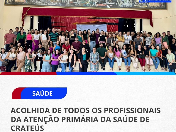 A Secretaria de Saúde realizou um momento de acolhida e partilha com todos os profissionais da atenção primária.