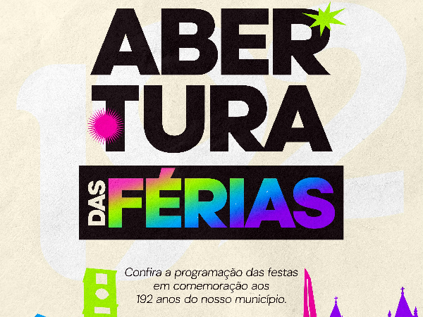 A programação das férias.